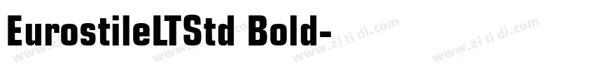 EurostileLTStd Bold字体转换